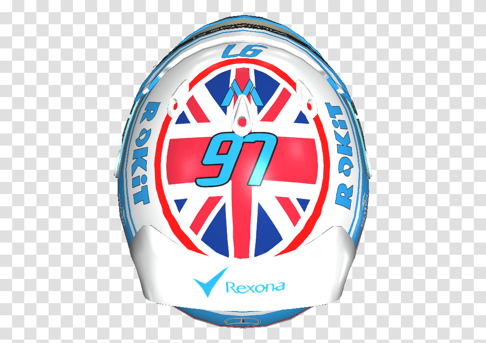 Williams Flag Career Helmet 2019 Racedepartment Circle, Clothing, Apparel, Symbol, Logo Transparent Png