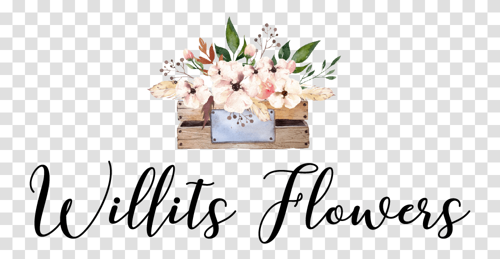 Willits Ca Florist Flower In Box Watercolor, Floral Design, Pattern Transparent Png