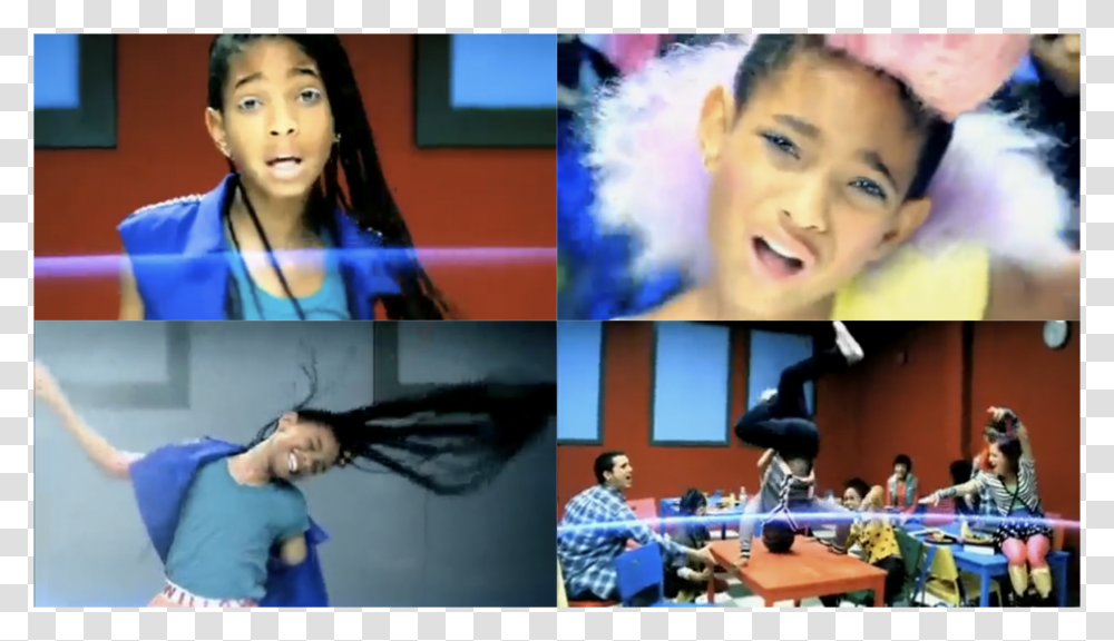 Willow Smith Whip My Hair Music Video Feed Limmy Willow Smith Whip My Hair Meme, Person, Face, Collage, Poster Transparent Png