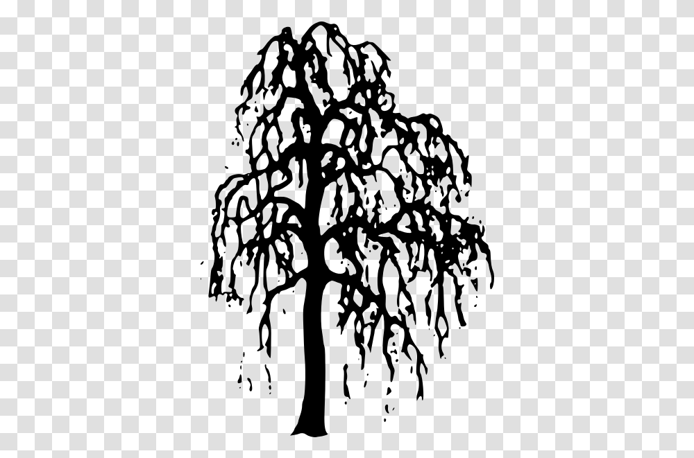 Willow Tree Vector Image Willow Tree Silhouette, Gray, World Of Warcraft Transparent Png