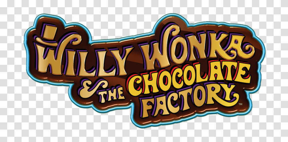 Willy Wonka And The Chocolate Factory Sign, Theme Park, Amusement Park, Word Transparent Png