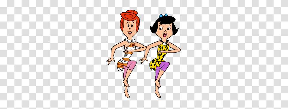 Wilma Flintstone And Betty Rubble, Person, Toy, People, Hand Transparent Png