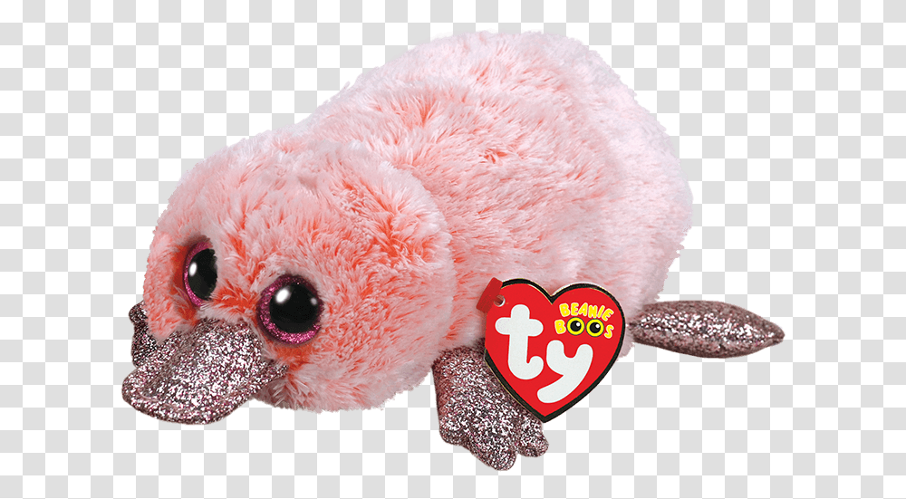 Wilma Pink Platypus Wilma The Beanie Boo, Plush, Toy, Sweets, Food Transparent Png