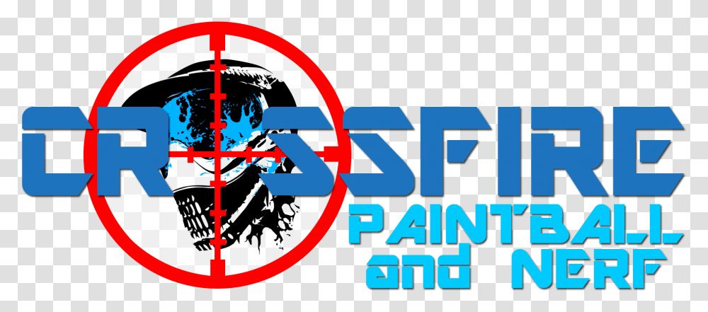 Wilmington Nc Indoor Paintball Park Crossfire Paintball And Nerf Logo, Symbol, Label, Text, Sign Transparent Png