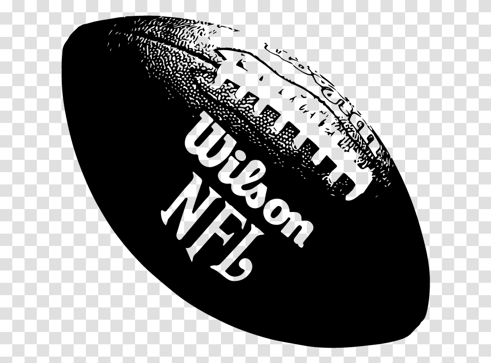 Wilson Nfl Tackified American Football Vector Silhouette American Football Vector, Gray, World Of Warcraft Transparent Png