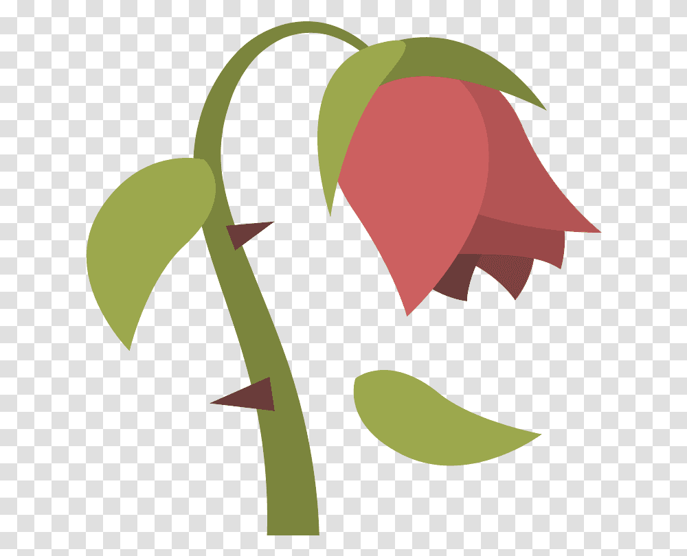 Wilted Flower Emoji Clipart Free Download Sunflower, Plant, Leaf, Seed, Grain Transparent Png
