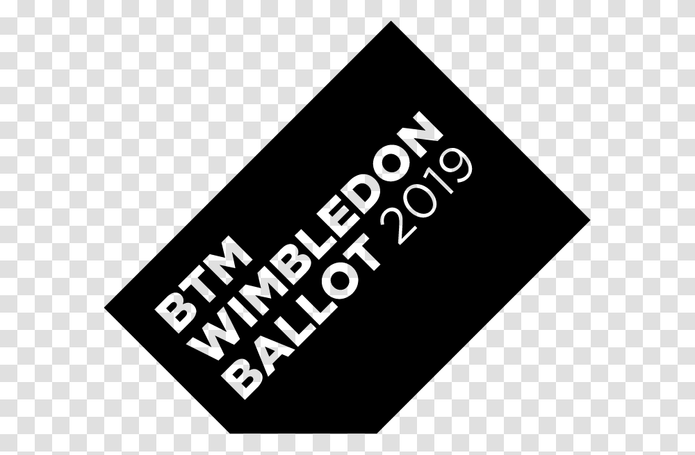 Wimbledon 2019 Ticket Ballot, Label, Business Card, Paper Transparent Png