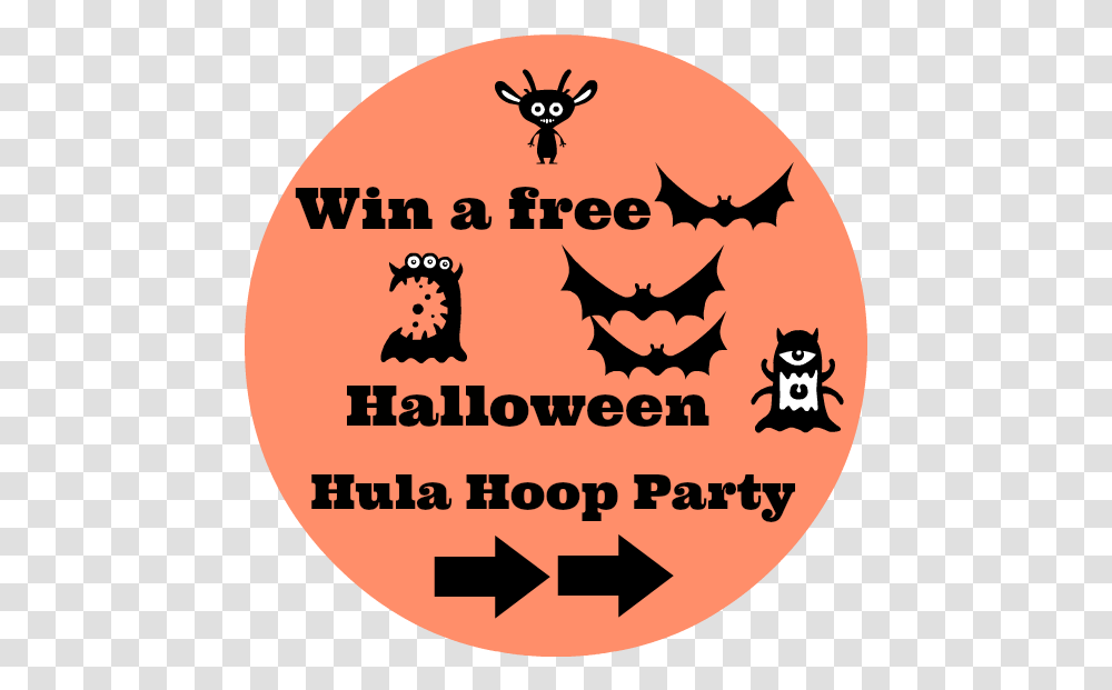 Win A Free Halloween Hula Hoop Party Poster, Batman Logo, Trademark Transparent Png