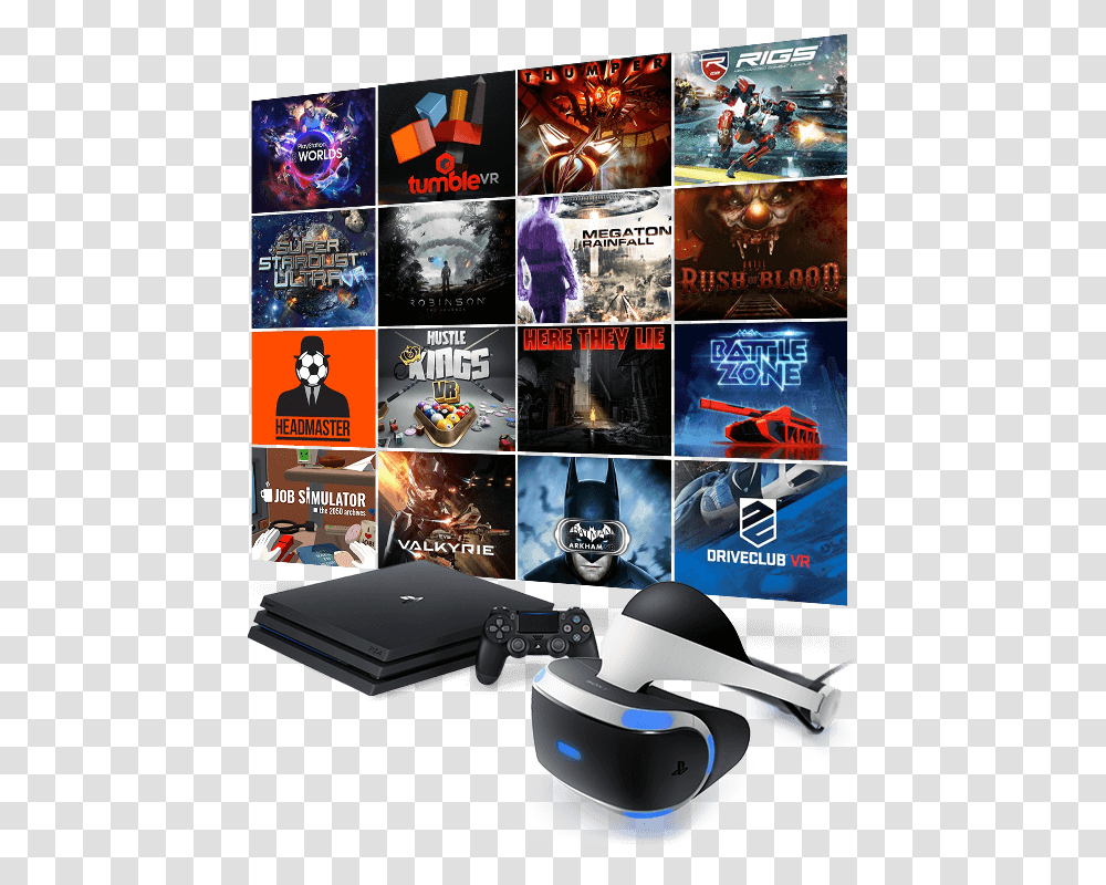 Win A Ps4 Pro Psvr And Tons Of Games In 3k Official Ps4 Games Background, Helmet, Apparel, Electronics Transparent Png