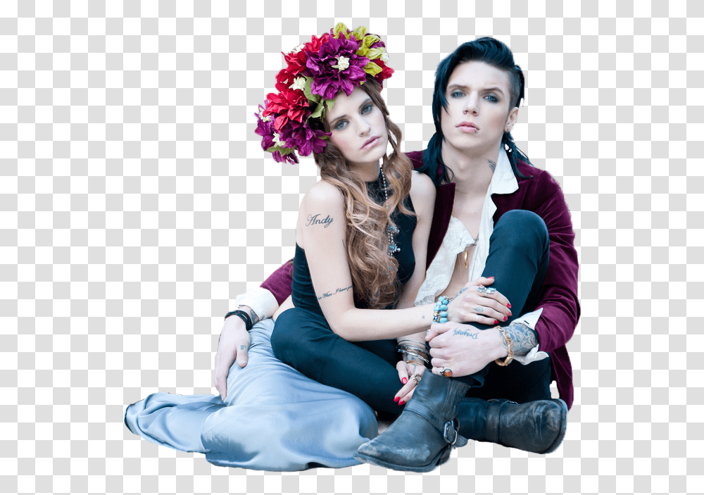 Win A Warped Tour Ride Along With Andy Biersack And Andy Black And His Wife, Person, Costume, Evening Dress Transparent Png