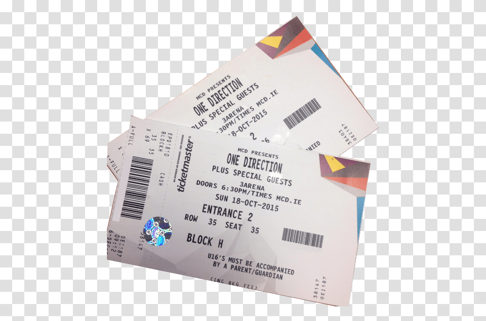 Win One Direction Concert Tickets To Dublin S 3arena 3 Arena Concert Tickets, Paper, Business Card Transparent Png