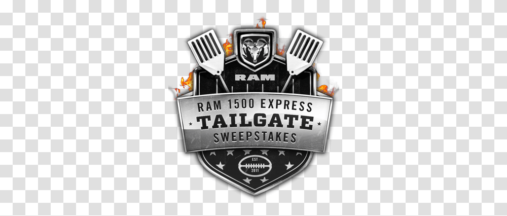 Win The College Football Experience Of Dodge Ram, Person, Symbol, Clothing, Emblem Transparent Png
