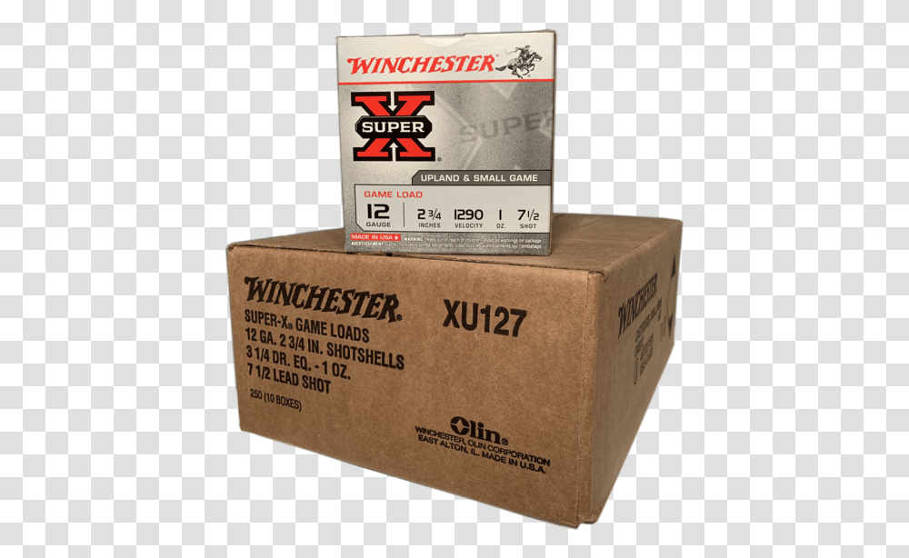 Winchester Super X Game Load 2 34 Winchester, Box, Cardboard, Carton, Package Delivery Transparent Png