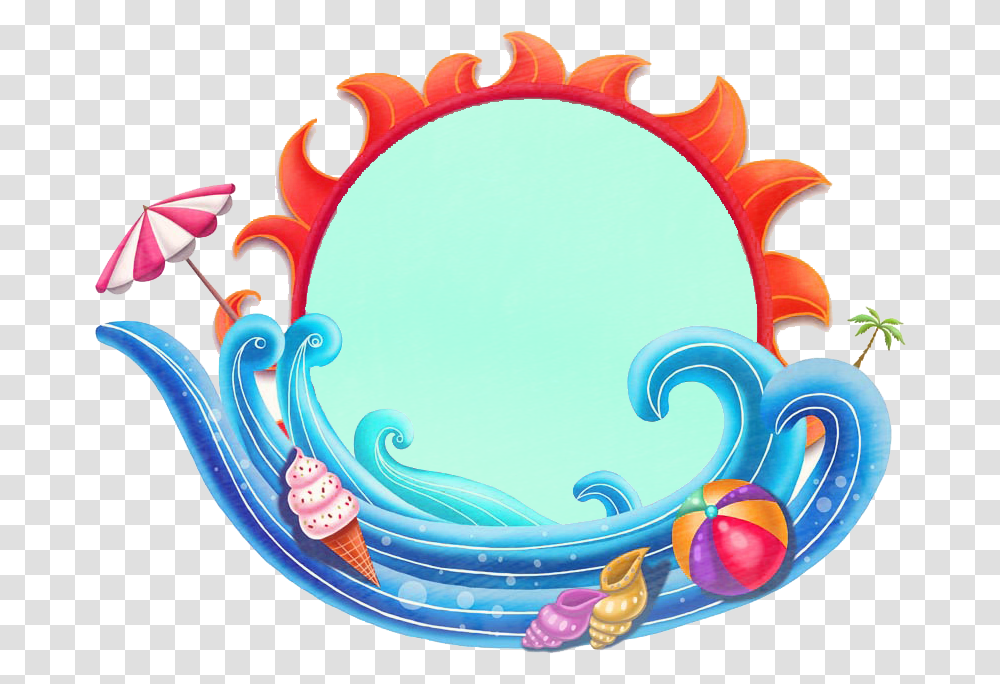 Wind Cartoon Banner Royalty Free Download Cartoon Photo Frame, Sea, Outdoors, Water, Nature Transparent Png