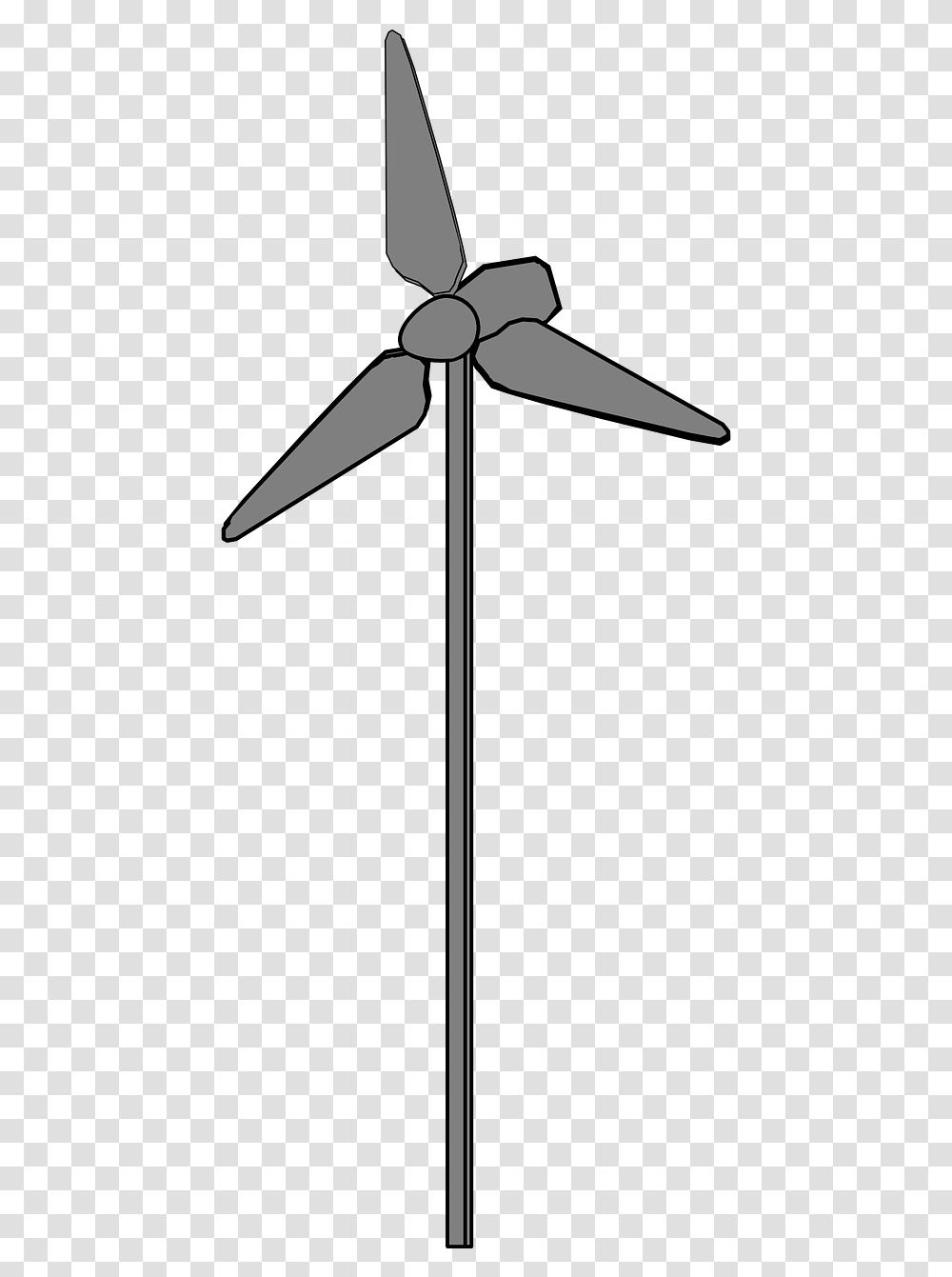 Wind Turbine Clip Art, Machine, Engine, Motor, Cross Transparent Png