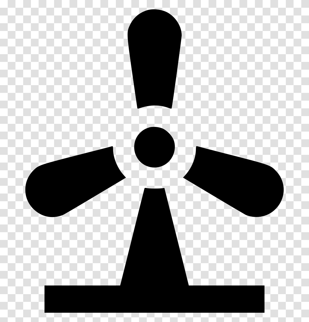 Wind Turbine Cross, Machine, Shovel, Tool, Propeller Transparent Png