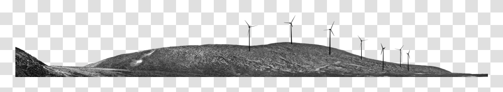 Wind Turbine, Nature, Outdoors, Road, Night Transparent Png