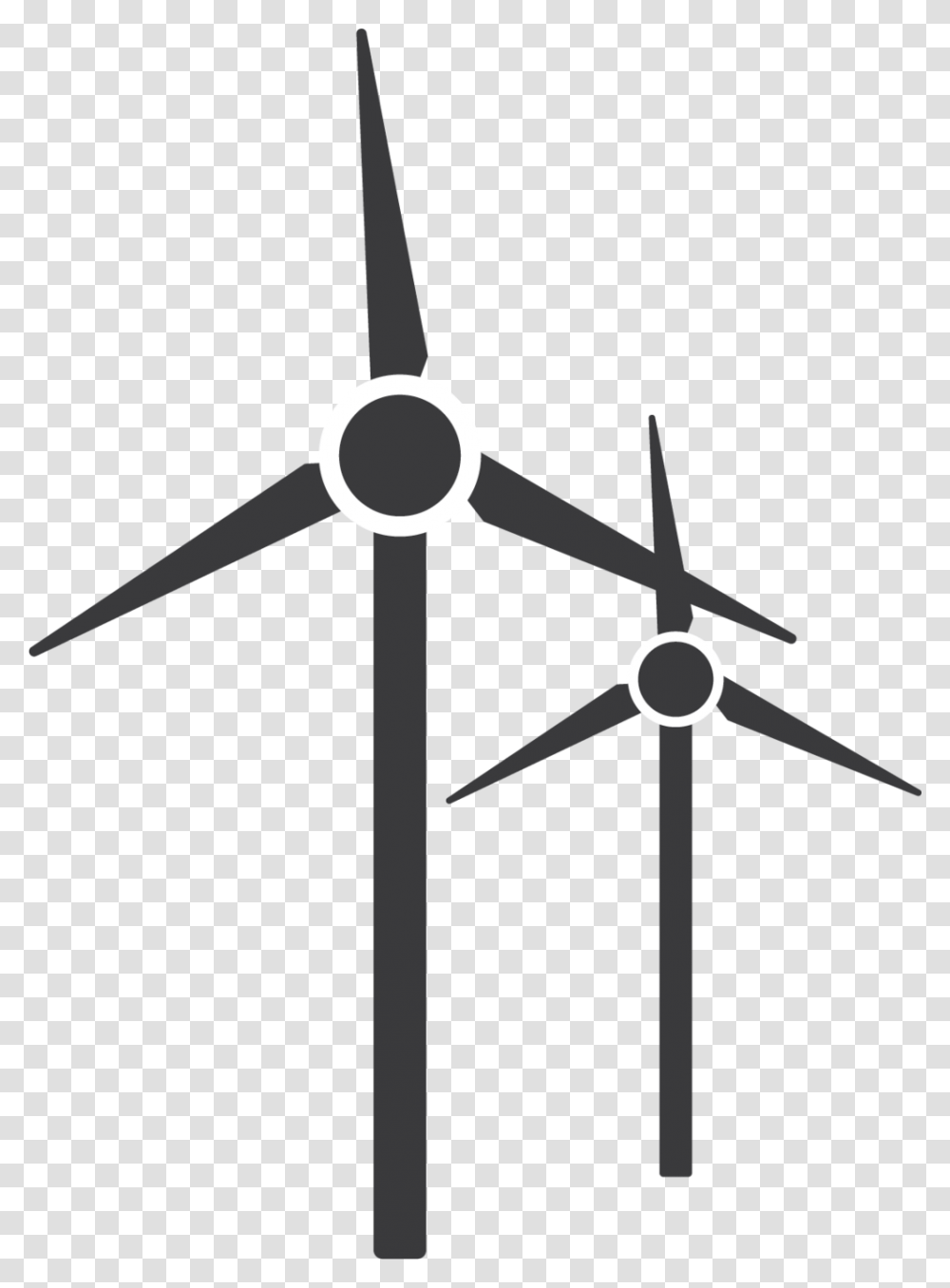 Wind Turbinewindlineclip Artclockwindmill Wind Turbine, Machine, Engine, Motor, Cross Transparent Png