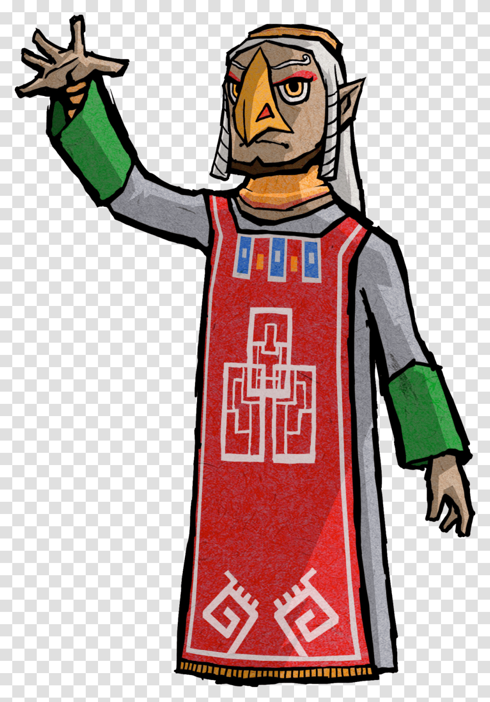 Wind Waker Rito Chieftain, Apparel, Mascot, Sleeve Transparent Png