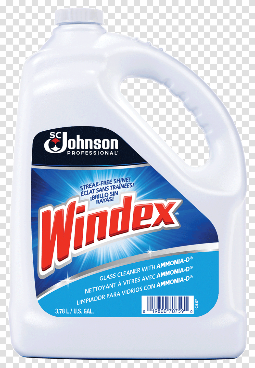 Windex Glass Cleaner With Ammonia D Cleaning Supplies Windex, Bottle, Cosmetics Transparent Png