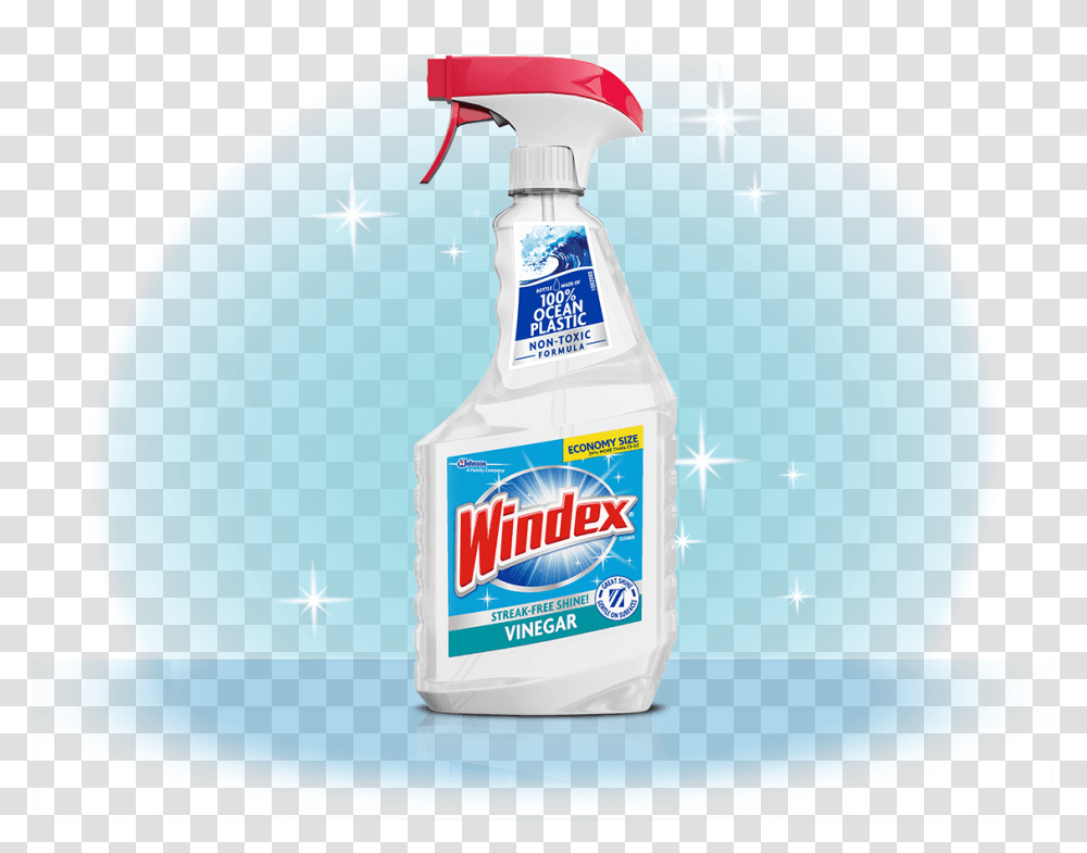 Windex Vinegar Glass Cleaner Front, Beverage, Drink, Bottle, Milk Transparent Png
