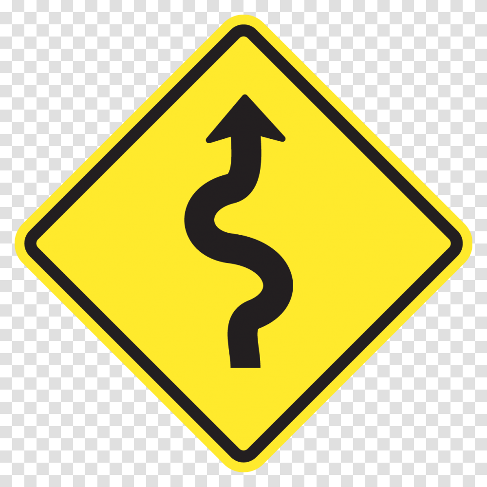 Winding Road Sign Clipart Winding Road Sign Transparent Png