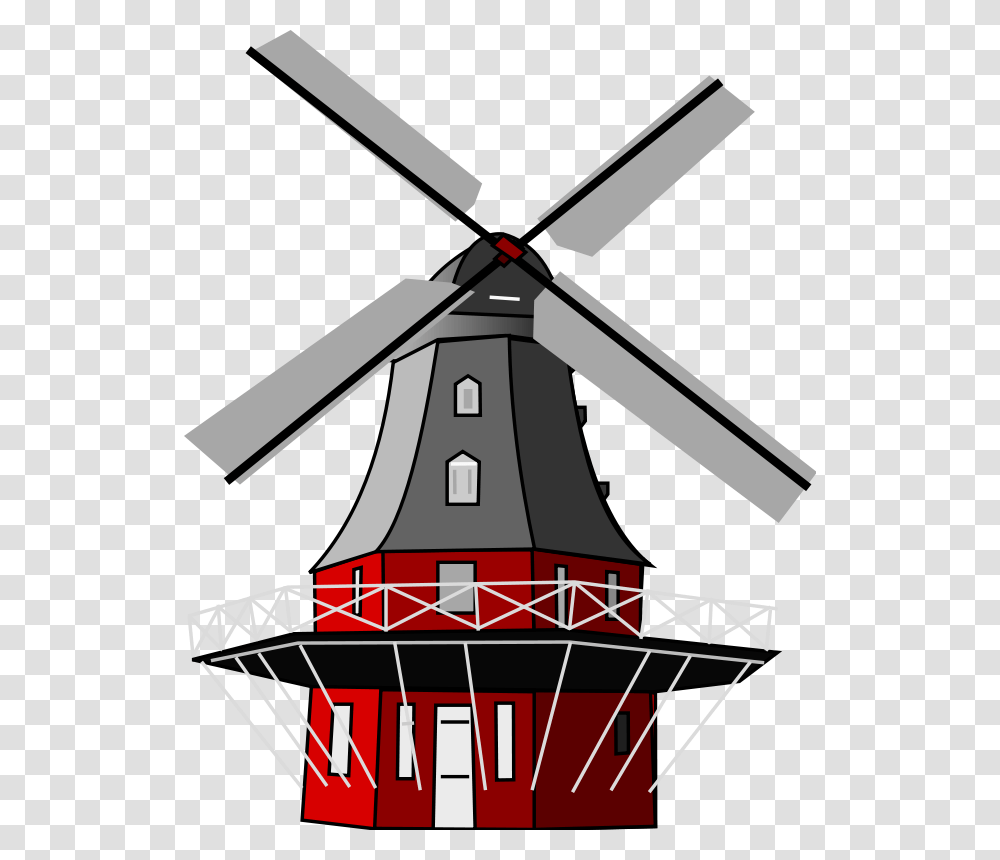 Windmill Clipart, Machine, Engine, Motor, Turbine Transparent Png