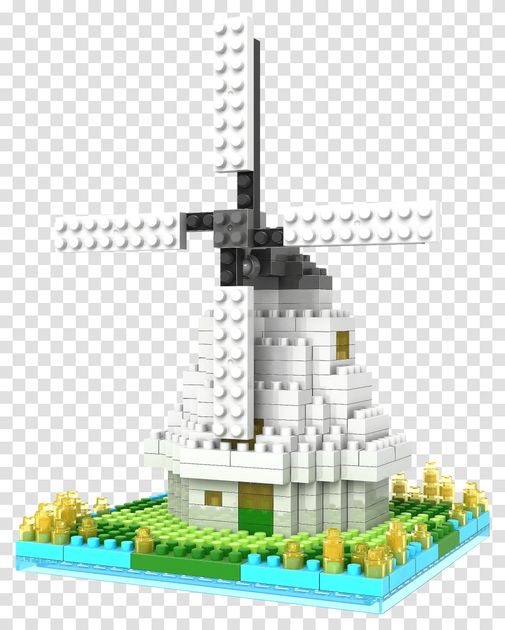 Windmill Out Of Lego, Cross, Toy, Minecraft Transparent Png