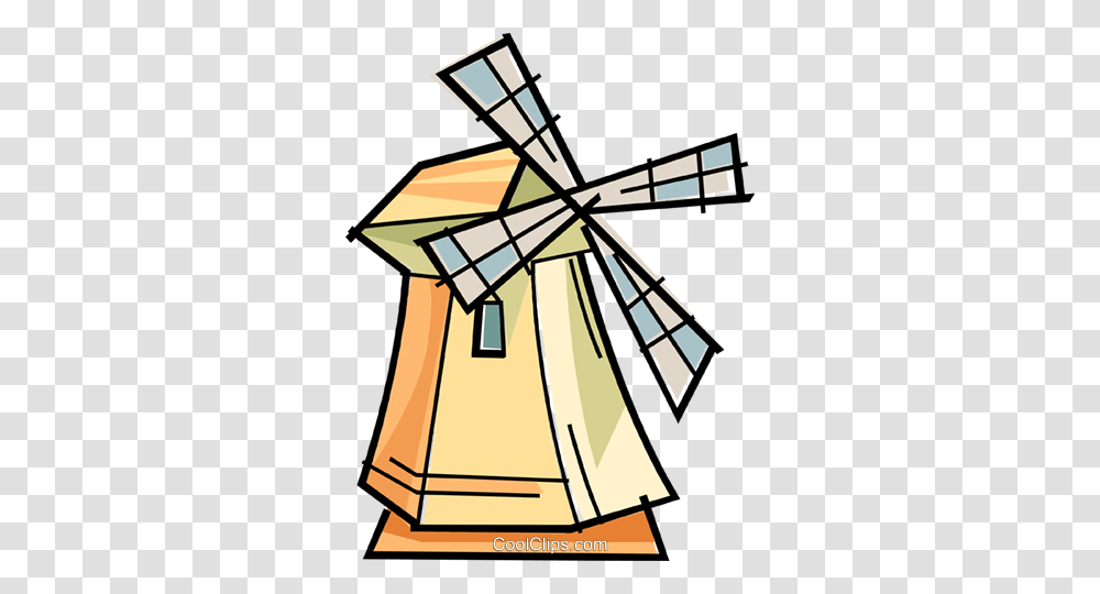 Windmill Royalty Free Vector Clip Art Illustration, Building, Utility Pole, Nature, Architecture Transparent Png