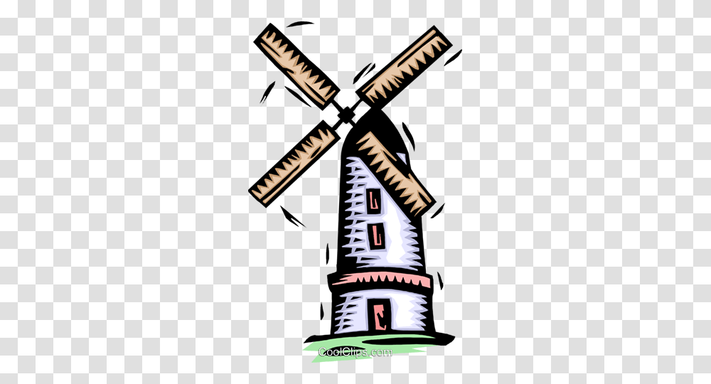 Windmill Royalty Free Vector Clip Art Illustration, Weapon, Weaponry, Pillar Transparent Png