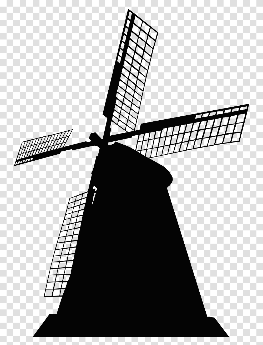 Windmill Silhouette, Guitar, Building, Architecture Transparent Png