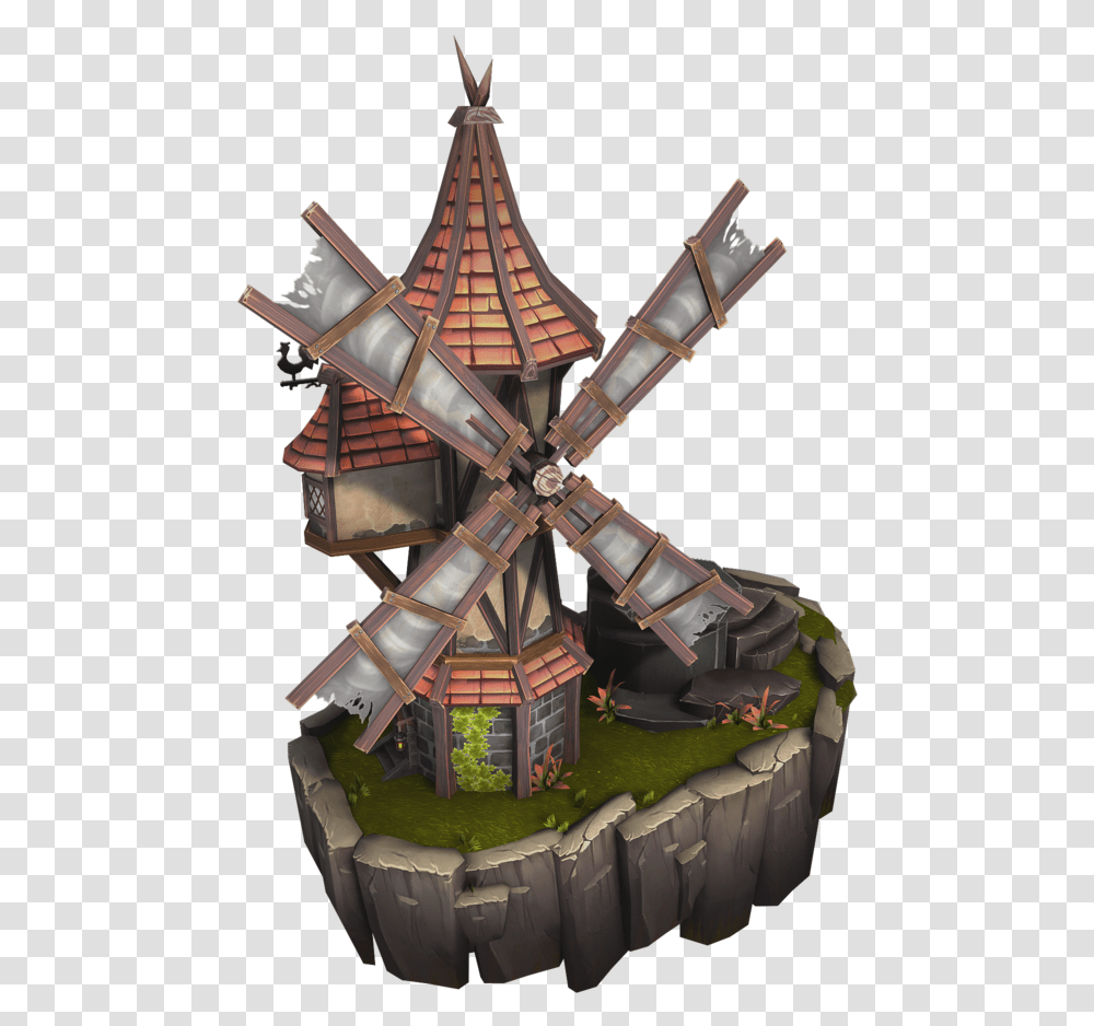 Windmill Top Down Medieval City - Bitgem Medieval Low Top Down Windmill, Knight, Armor, Samurai Transparent Png