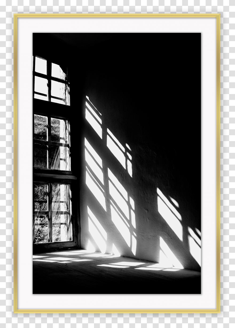 Window Black And White, Silhouette, Corridor, Brick, Building Transparent Png