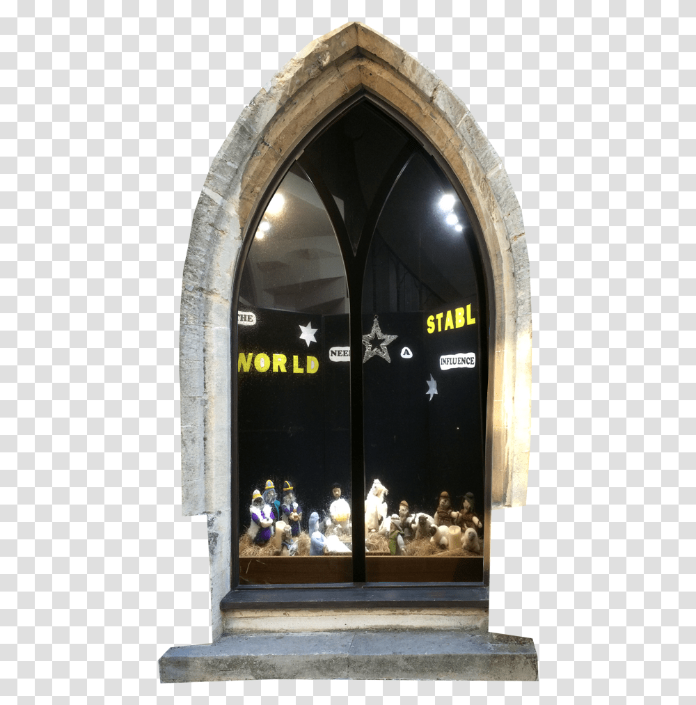 Window Christmas Arch, Person, Shop, Window Display, People Transparent Png