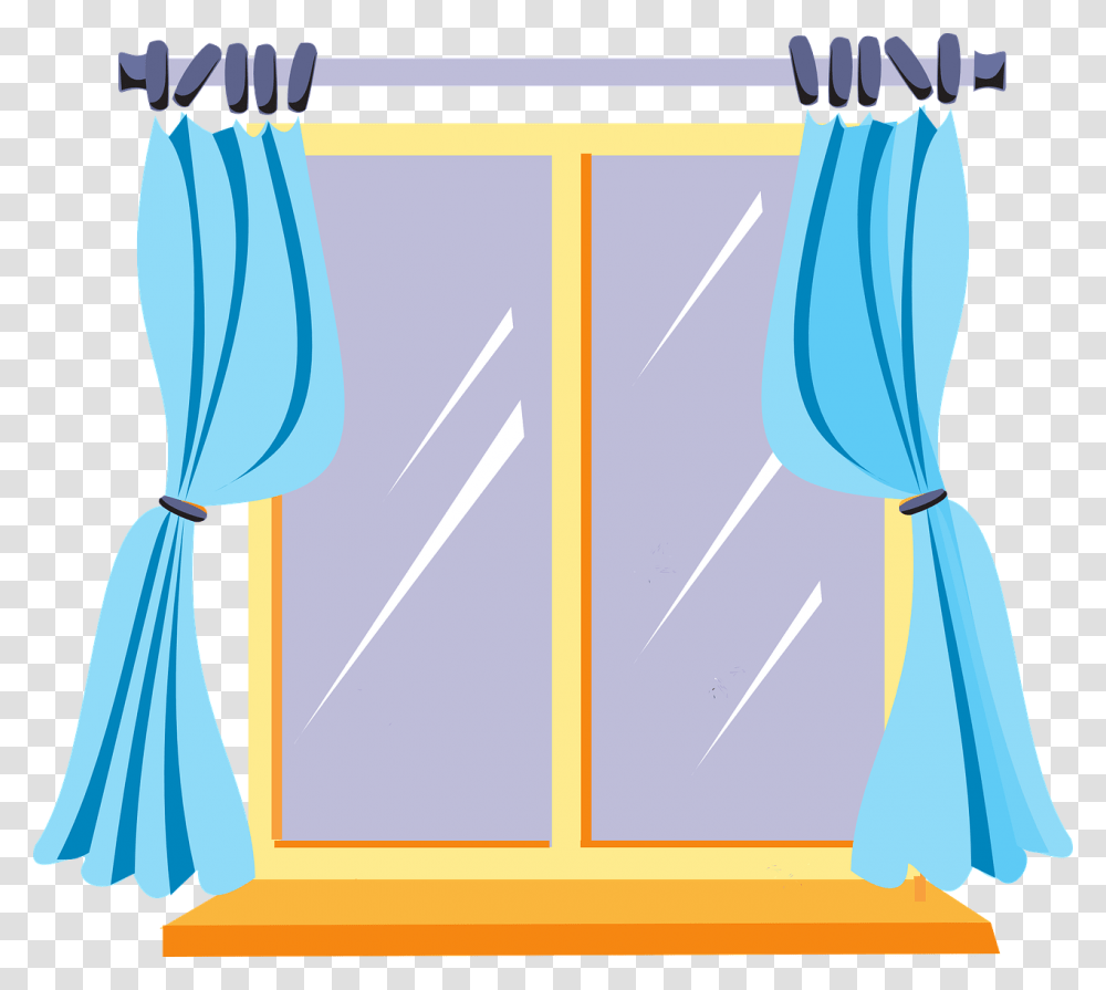 Window Clipart, Bow, Tent, Curtain Transparent Png