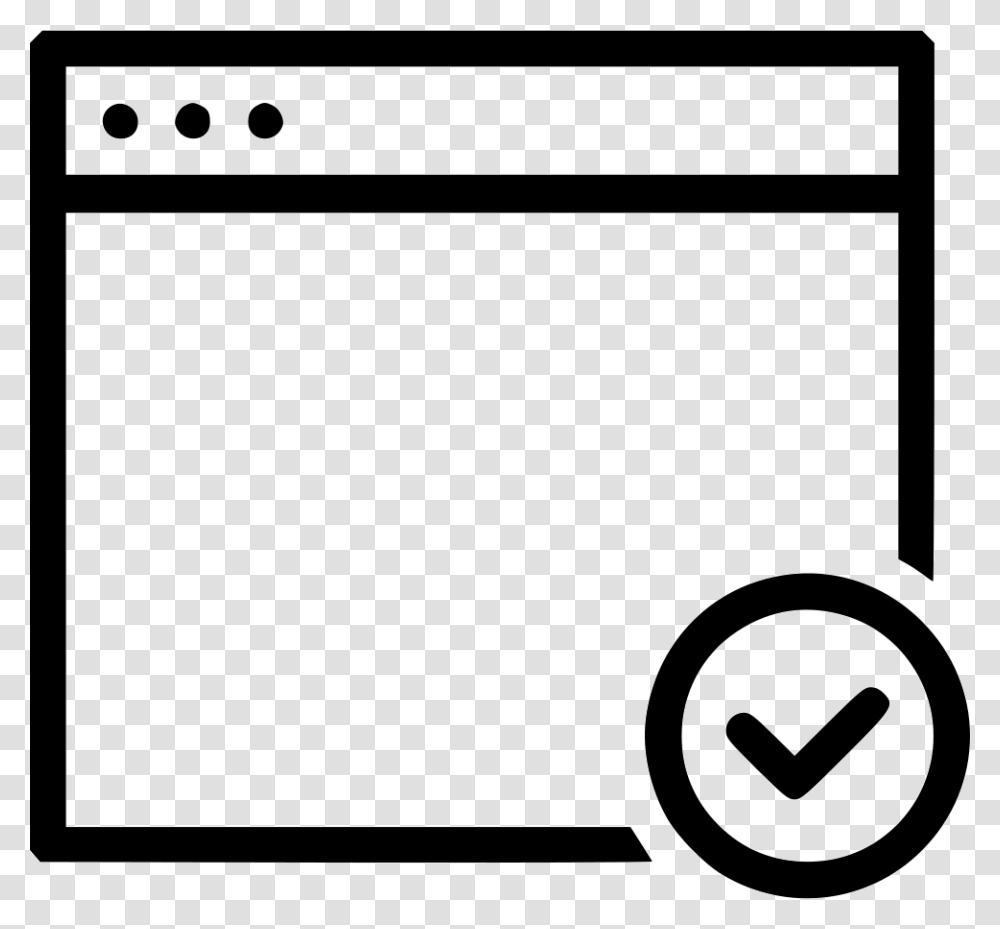 Window Done Checkmark Icon Free Download, White Board, Screen, Electronics Transparent Png