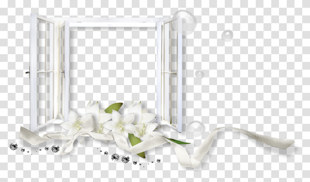 Window Frame, Flower, Plant, Blossom, Floral Design Transparent Png