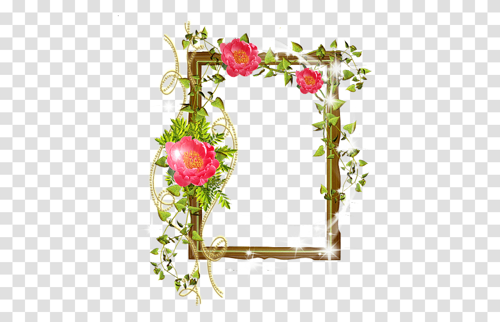 Window Frame With Flowers, Floral Design, Pattern Transparent Png