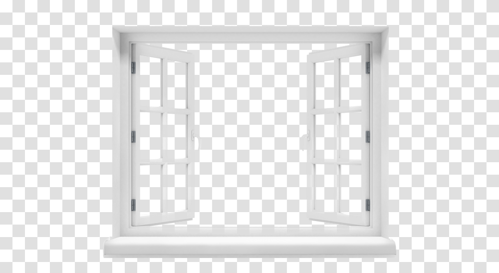 Window Image Black And White Window, Picture Window, French Door, Stencil Transparent Png