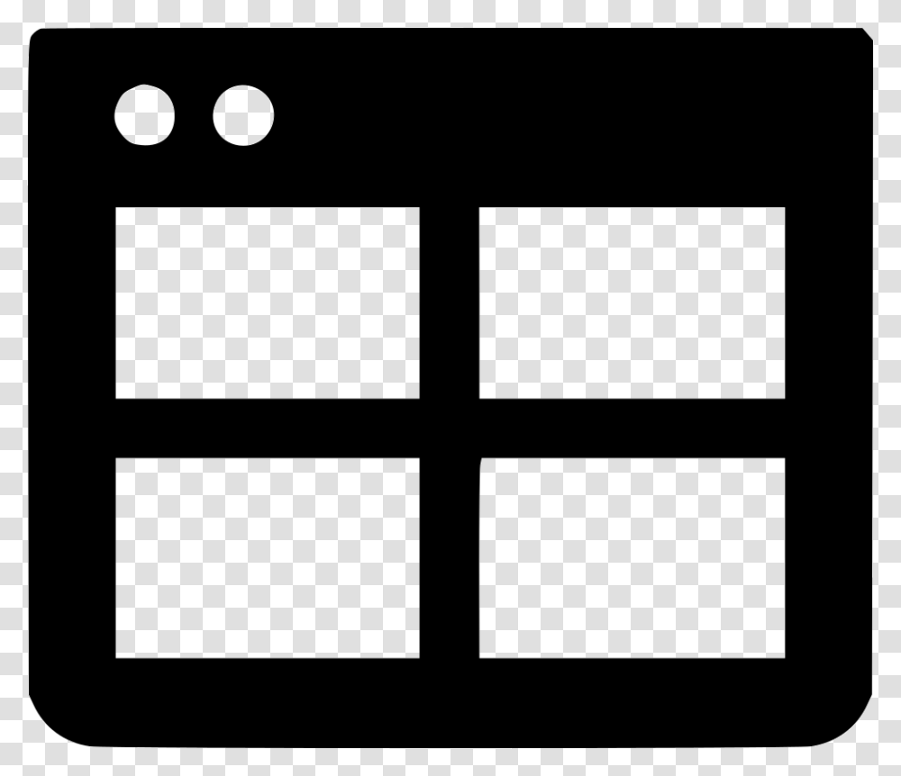 Window Split Grid Four Svg Table Icon, Silhouette, Stencil, Rug, Grille Transparent Png