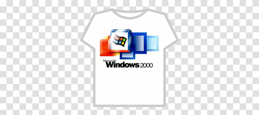 Windows 2000 Logo Windows 2000 Google Chrome, Clothing, Apparel, First Aid, T-Shirt Transparent Png