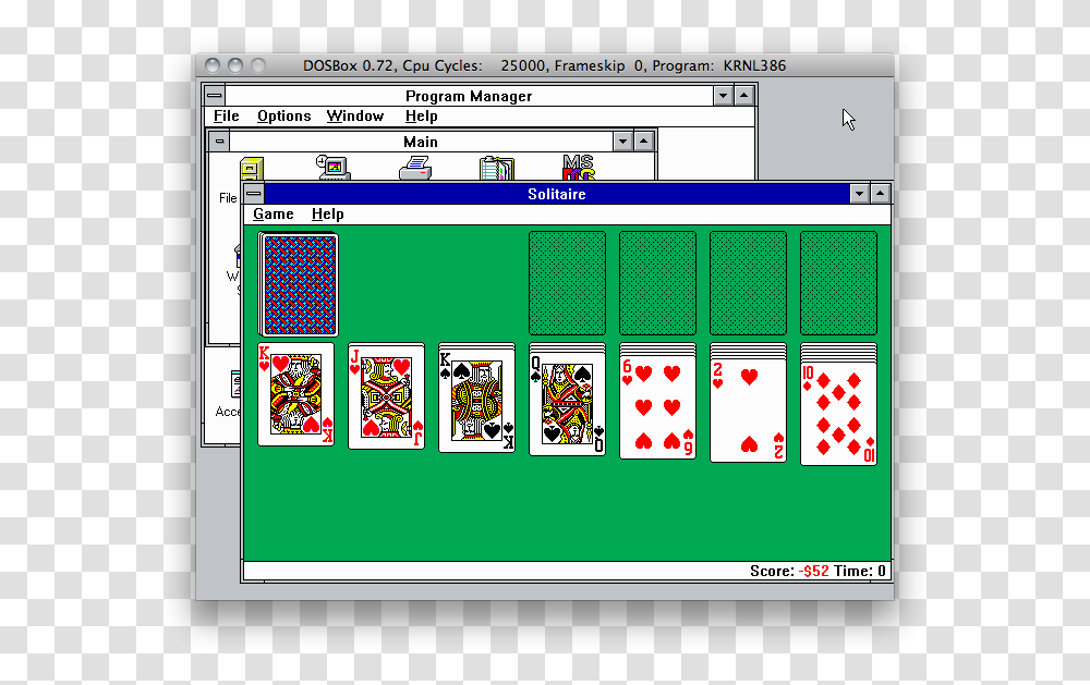 Windows 3 11 On Dosbox For Mac Windows 3.1 I, Word, Game, Gambling, Scoreboard Transparent Png