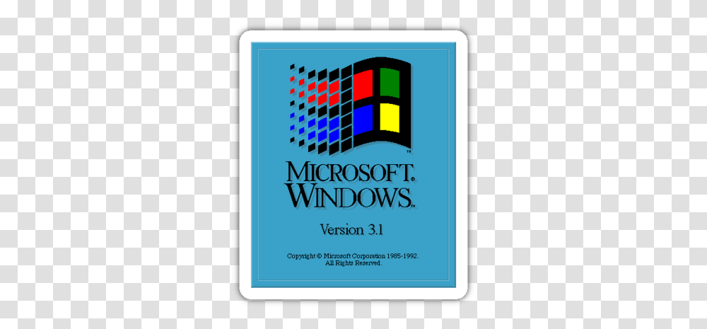 Windows 31 Logo, Text, Phone, Electronics, Advertisement Transparent Png