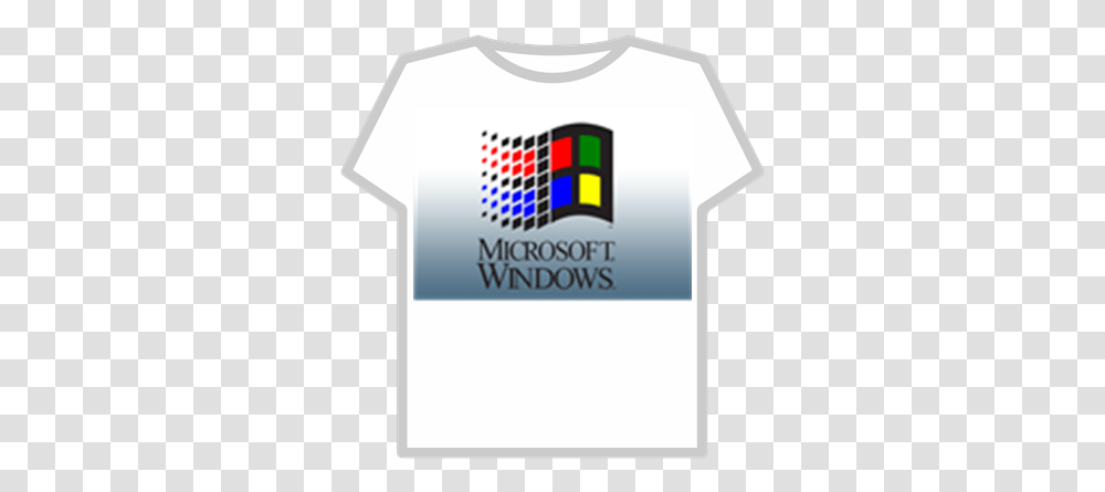 Windows 31 Roblox Original Microsoft Windows Logo, Clothing, Apparel, T-Shirt, Text Transparent Png