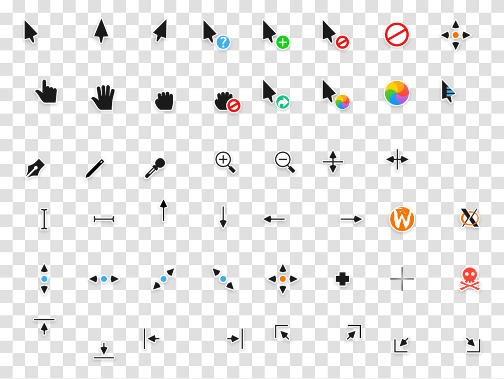 Windows 7 Cursor Capitaine Cursors, Number, Star Symbol Transparent Png