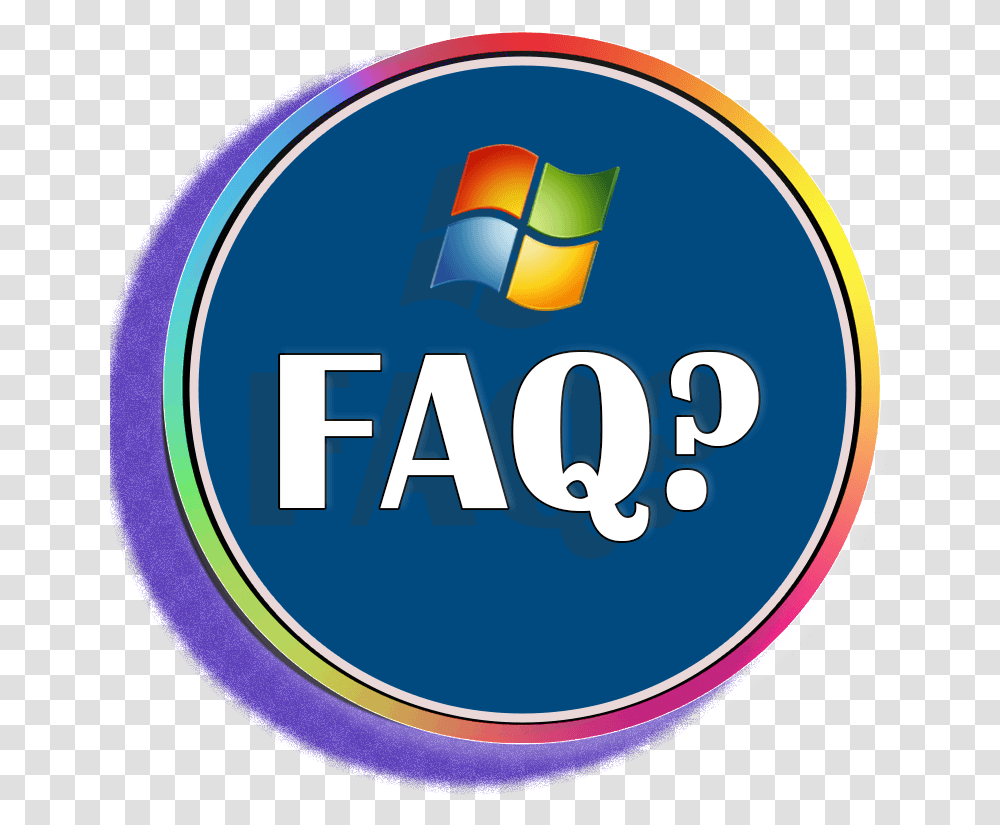 Windows 7 Faq Windows, Logo, Trademark Transparent Png