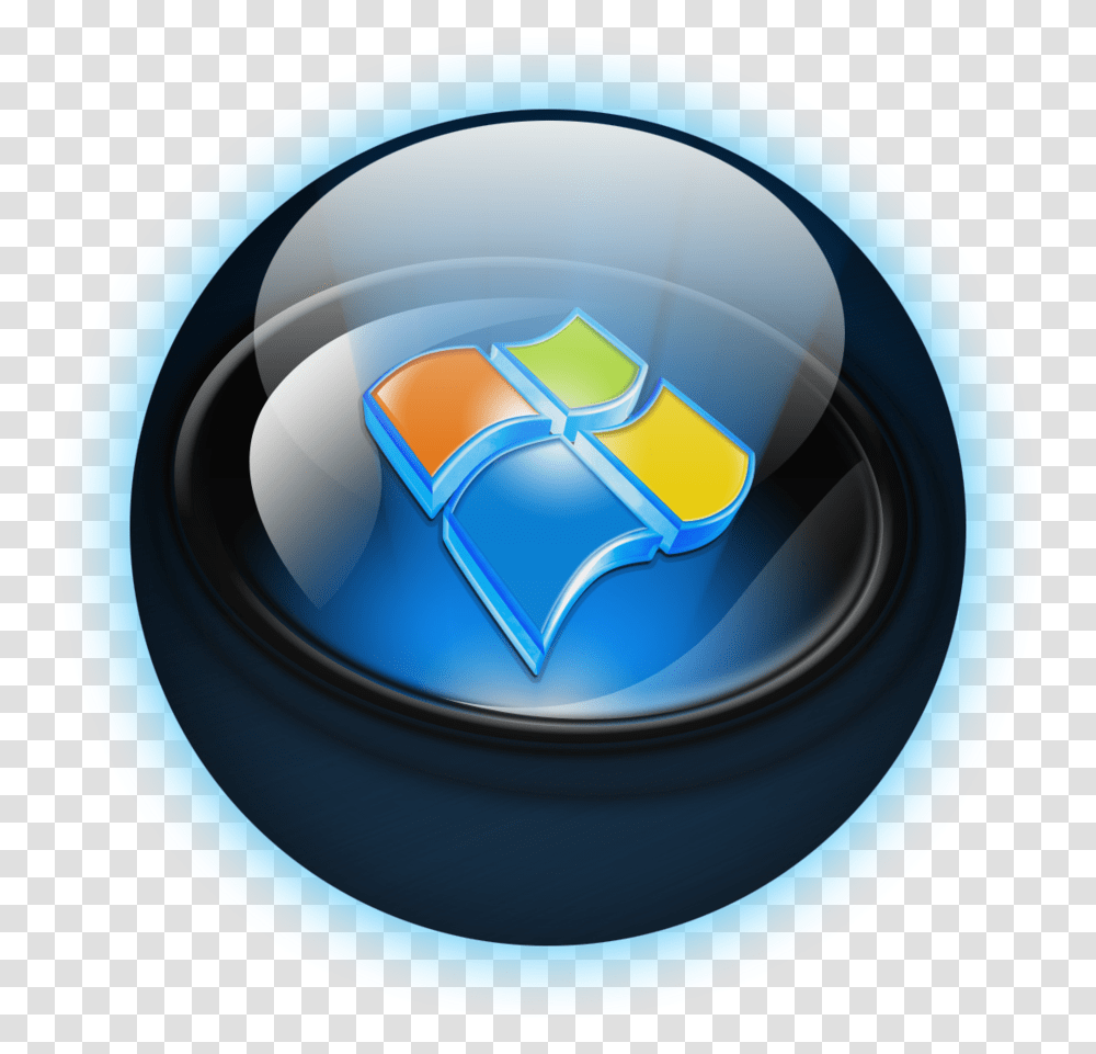 Windows 7 Start Icon Images Logo Windows 7 Bmp, Symbol, Trademark, Bowl, Security Transparent Png