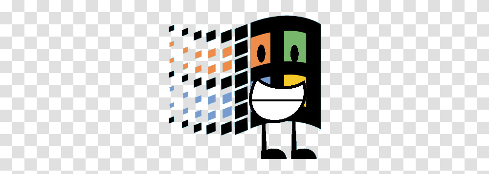 Windows 95 Logo 5 Image Windows 95 Logo, Pac Man Transparent Png