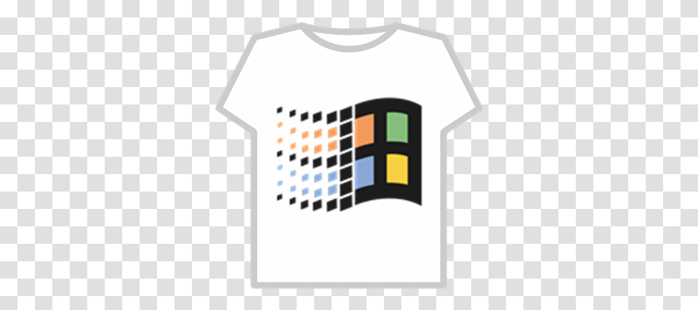 Windows 95 Logo Roblox Windows 95 Logo, Clothing, Apparel, T-Shirt, Text Transparent Png
