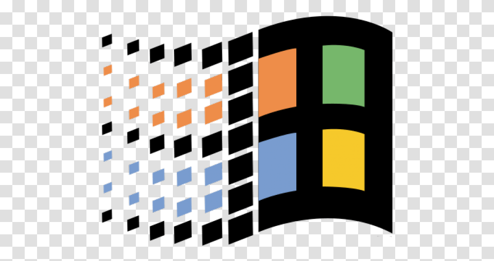 Windows 95 Logo Windows 95 Logo, Cross, Symbol, Clock, Brick Transparent Png